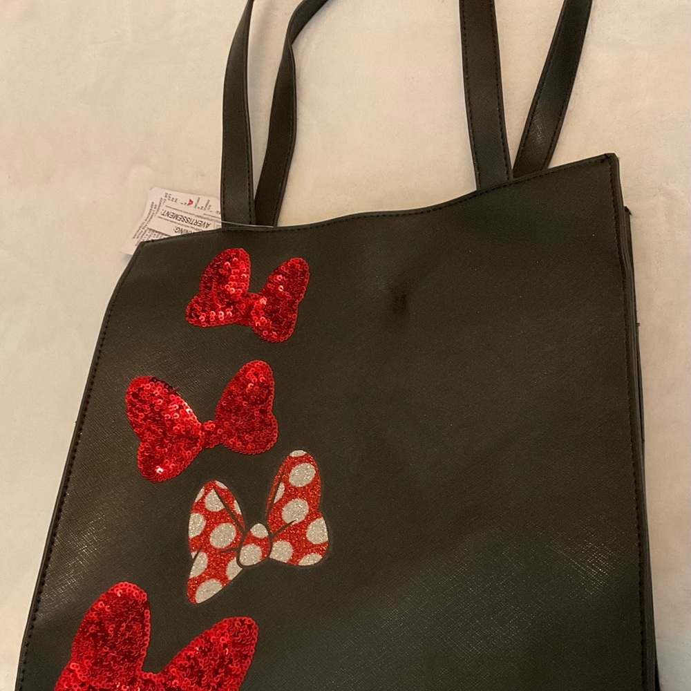 NWT-Disney Parks Minnie Mouse Sequined Bow Purse